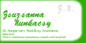 zsuzsanna munkacsy business card