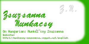 zsuzsanna munkacsy business card